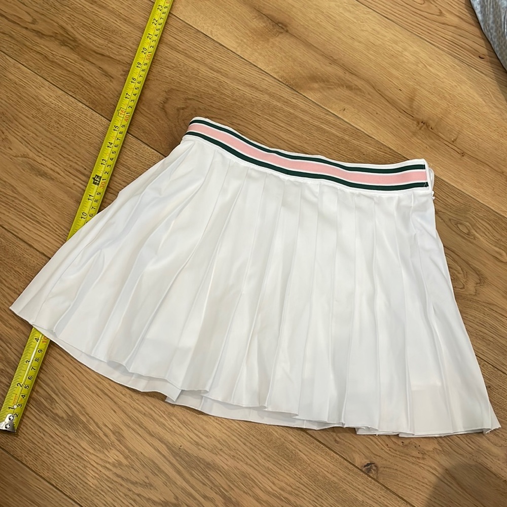 Revolve tennis club white pleated skirt xs